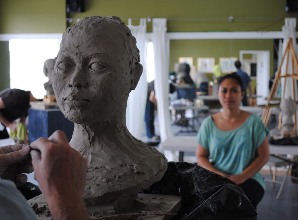 Clay Maquette Heads Phoenix Art